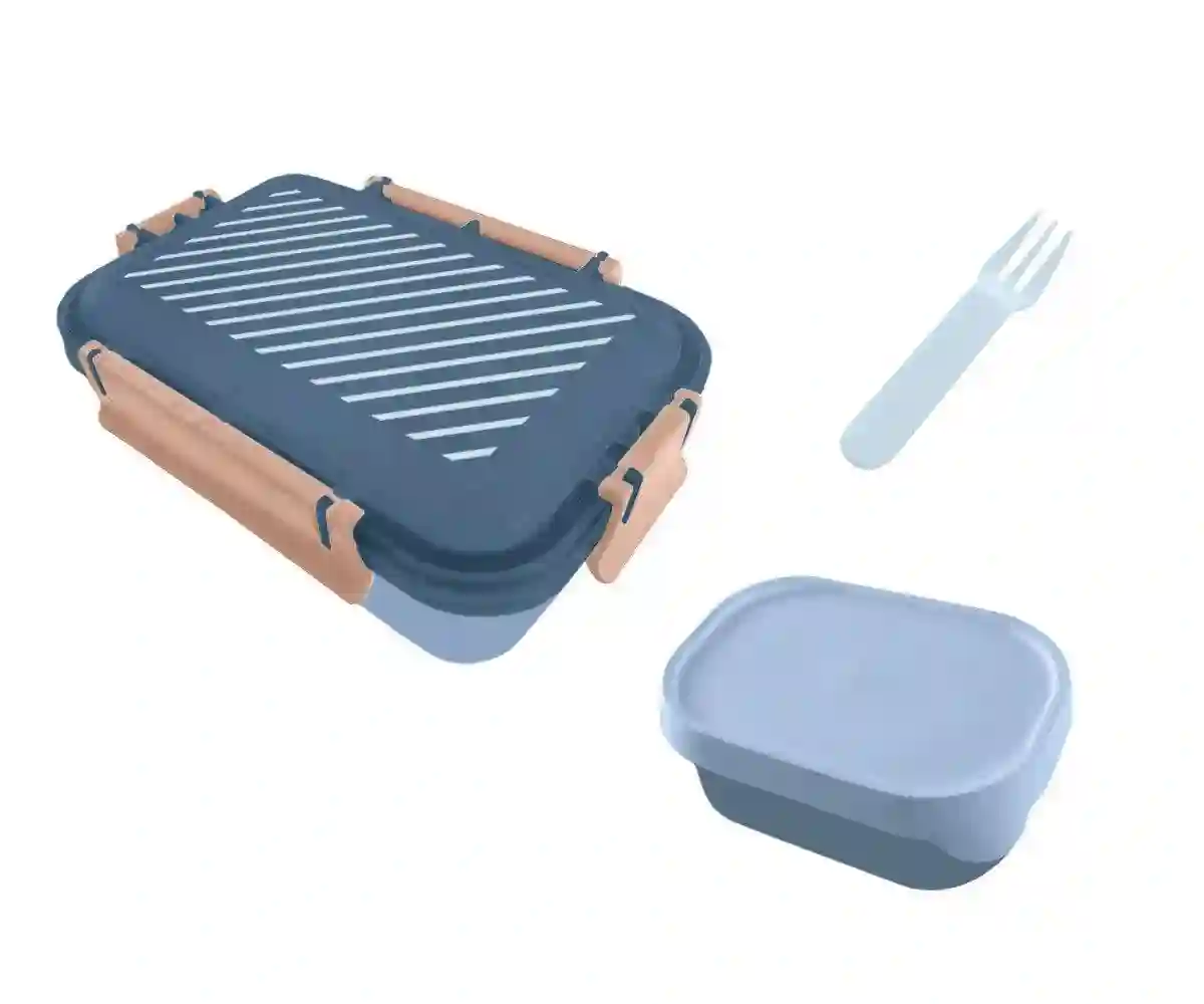 Stripes Blue Bento Lunch Box