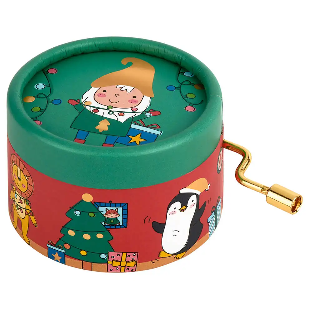 Red Christmas Musical Box