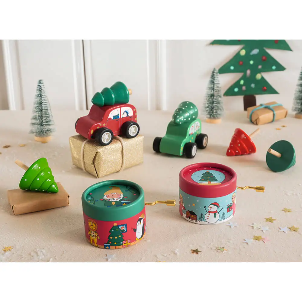 Red Christmas Musical Box - Image 2