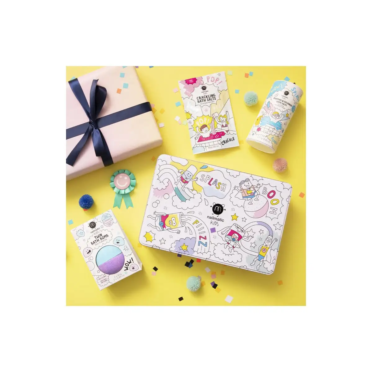Blue Foam Bath Time Gift Box - Image 2