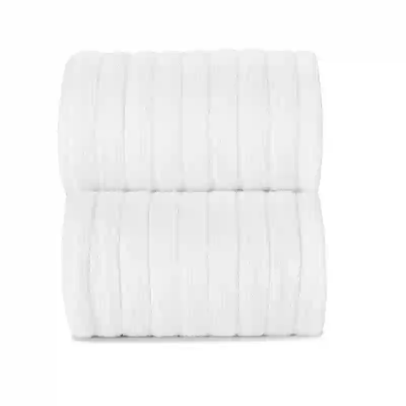 Calcetines altos canalé Blancos