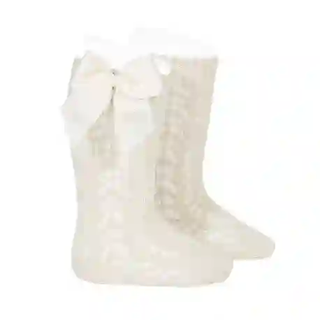 Perle linen high socks