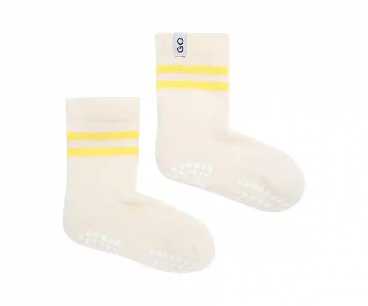Sports Yellow Non-Slip Sole Socks