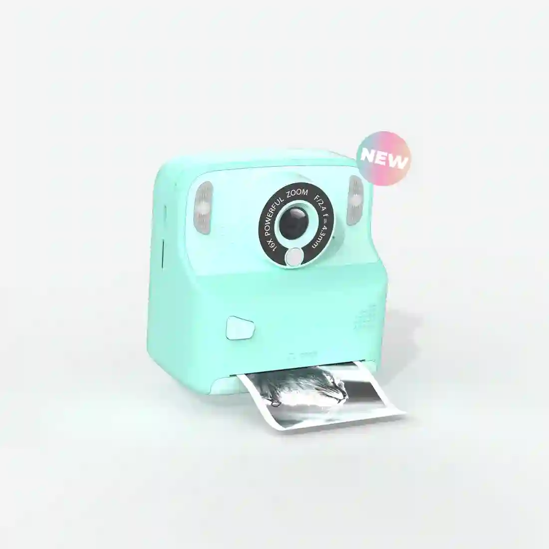 Pixiprint Turquoise Camera