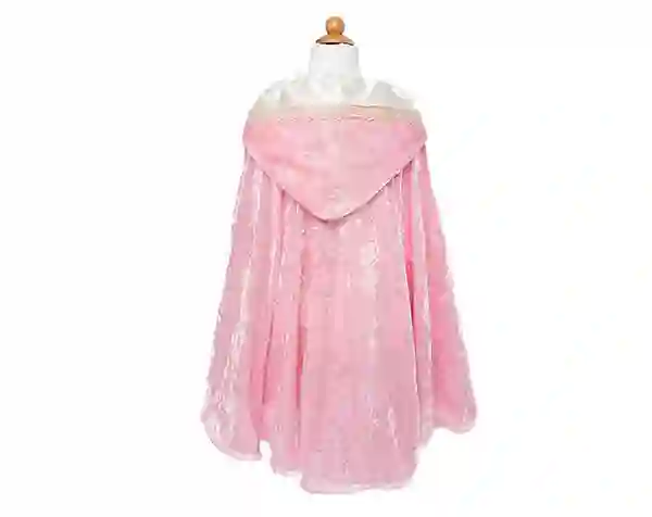 Capa terciopelo rosa