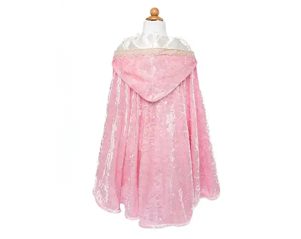 Pink velvet cape