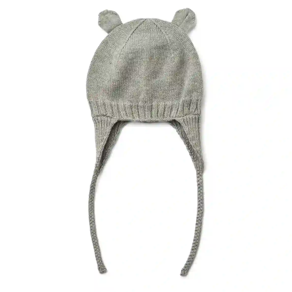 Baby hood with ears Gray