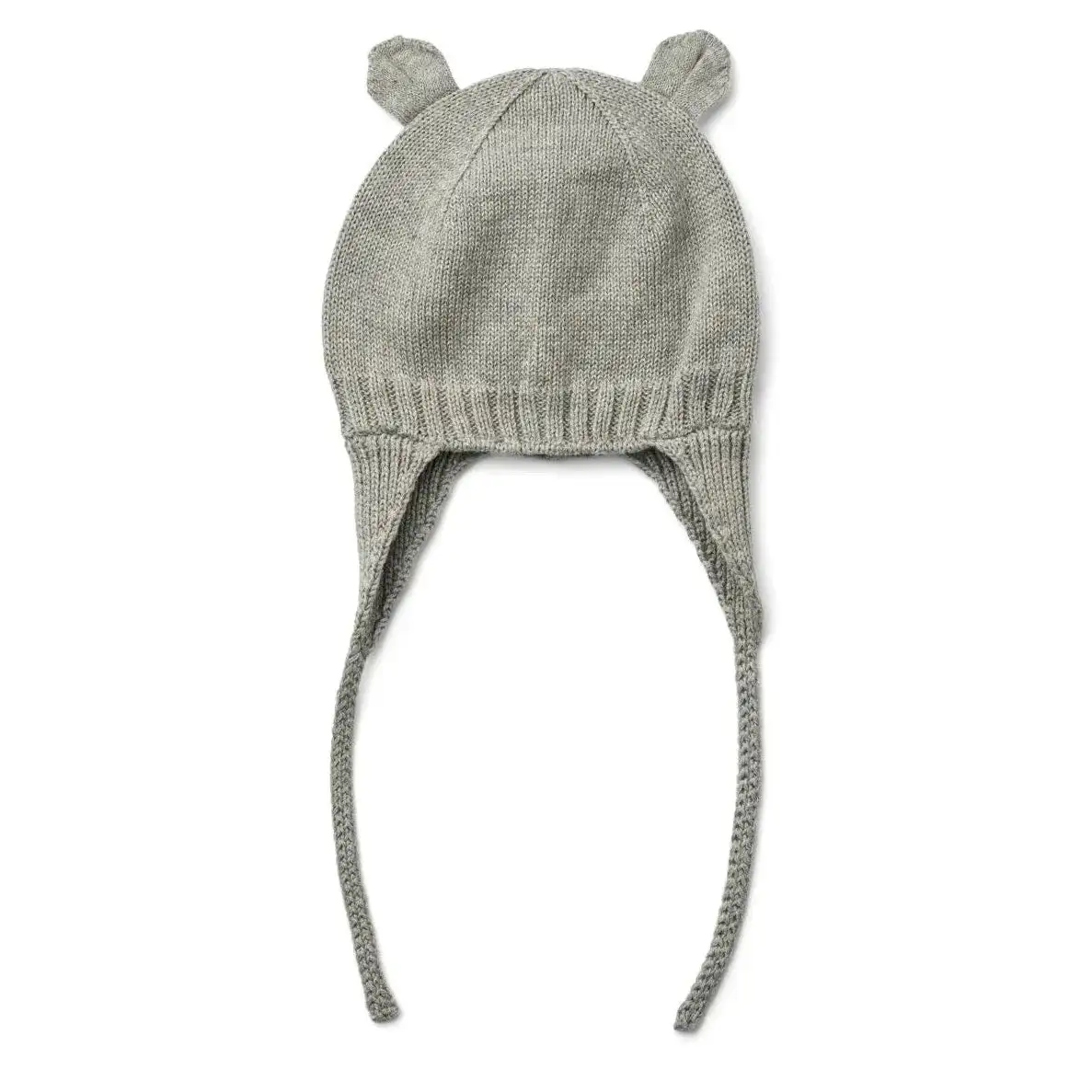 Baby hood with ears Gray