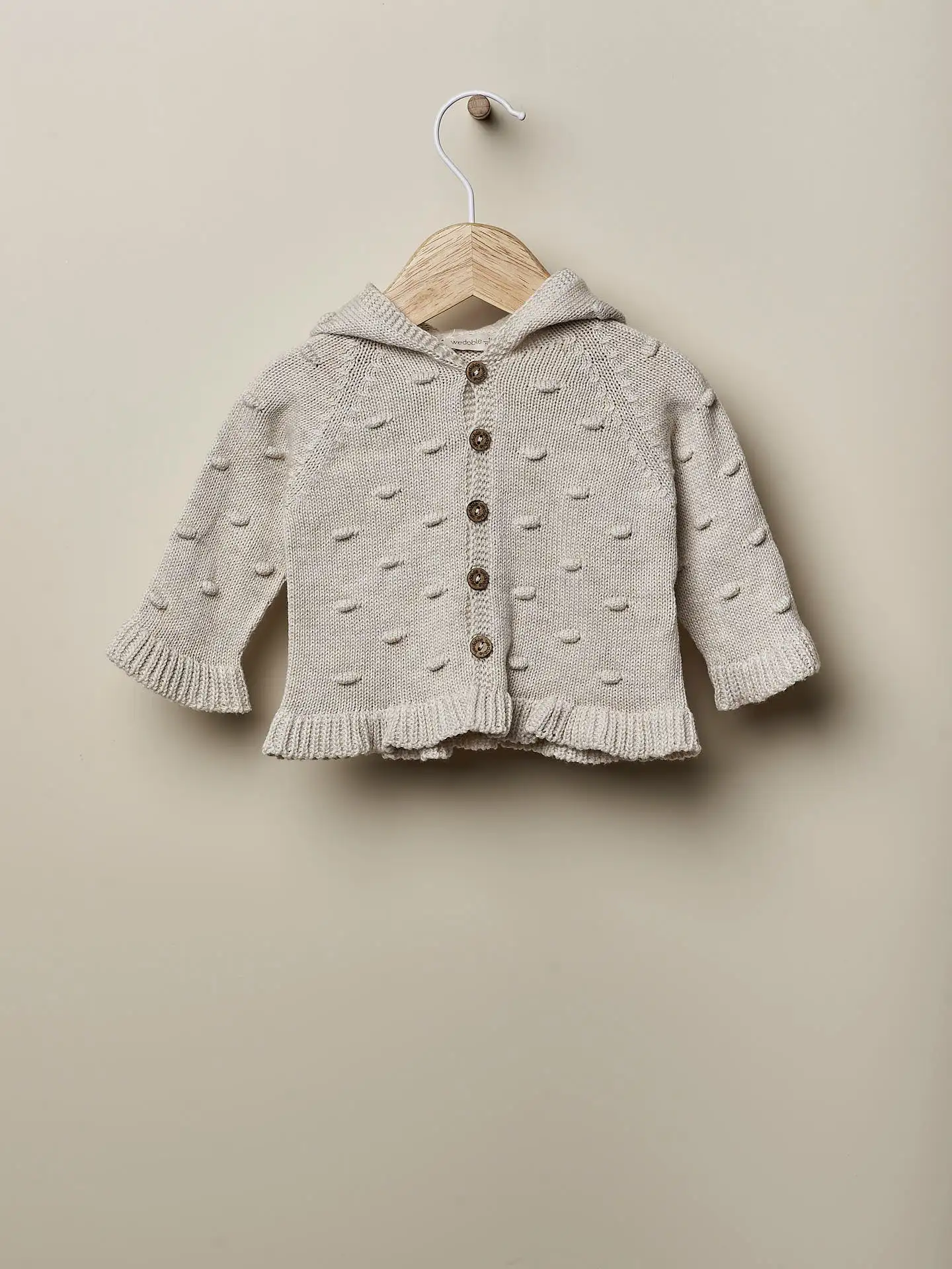 Beige Hooded Jacket