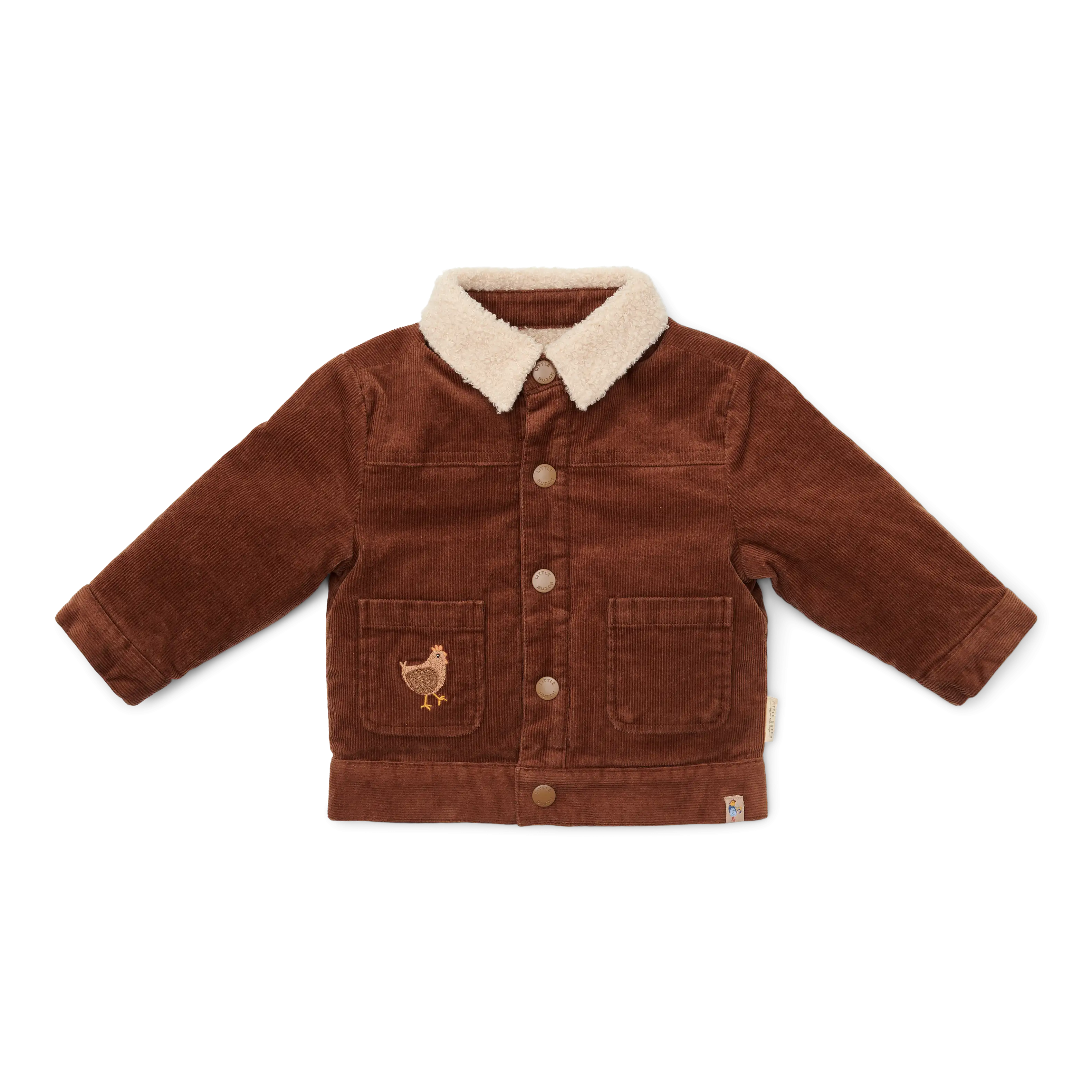 Chaqueta reversible Marrón / Arena