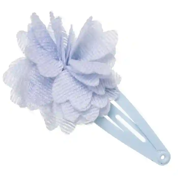 Clip with blue bambula flower