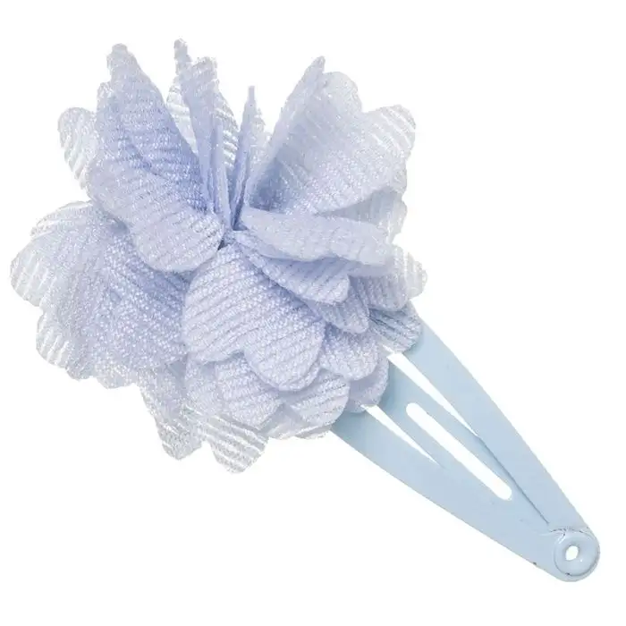 Clip with blue bambula flower