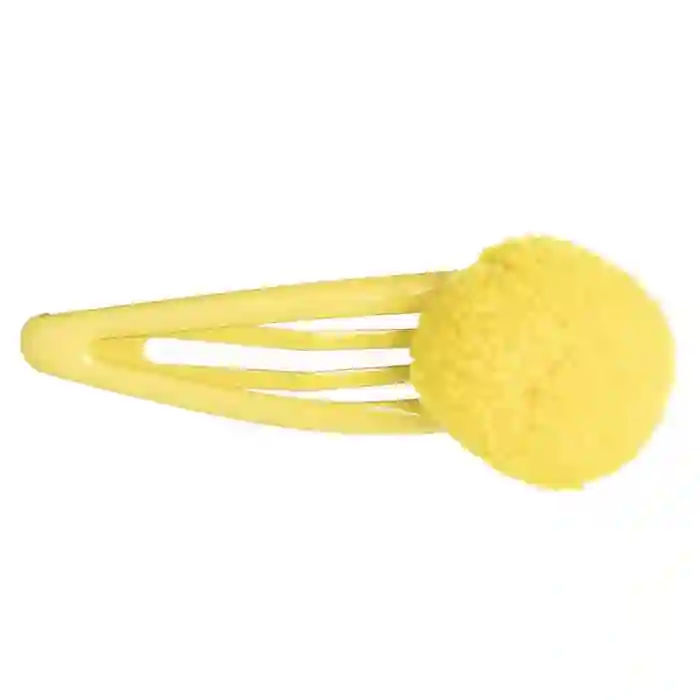 Yellow pompom clip