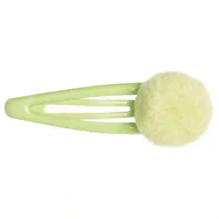 Green pompom clip