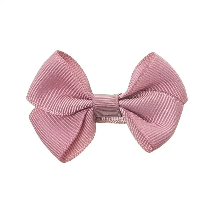 Small pink bow clip