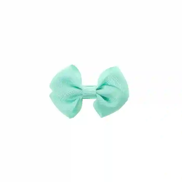 Small sea green bow clip