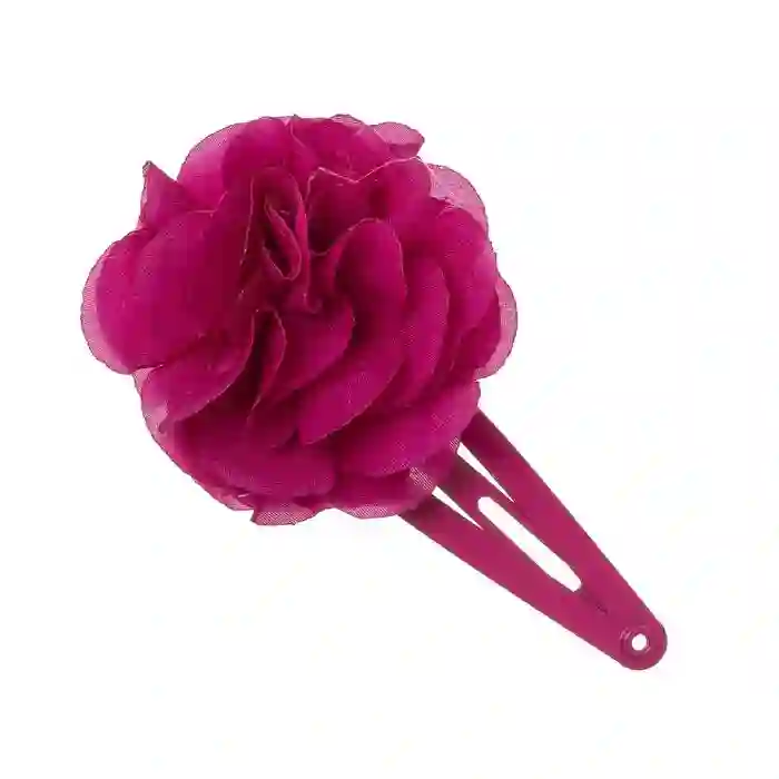 Small fuchsia flower frog clip