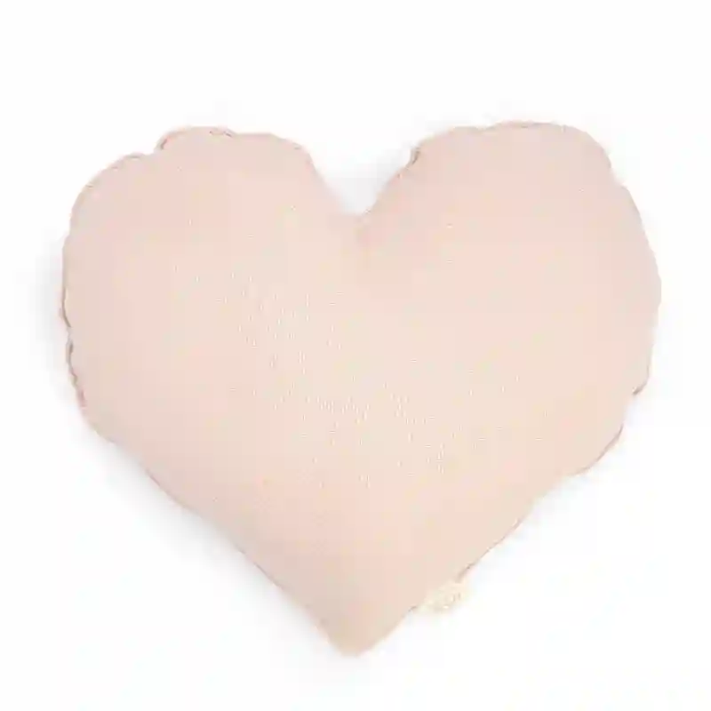 Nude Canvas heart cushion