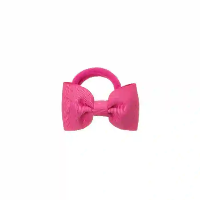 Large fuchsia bow scrunchie