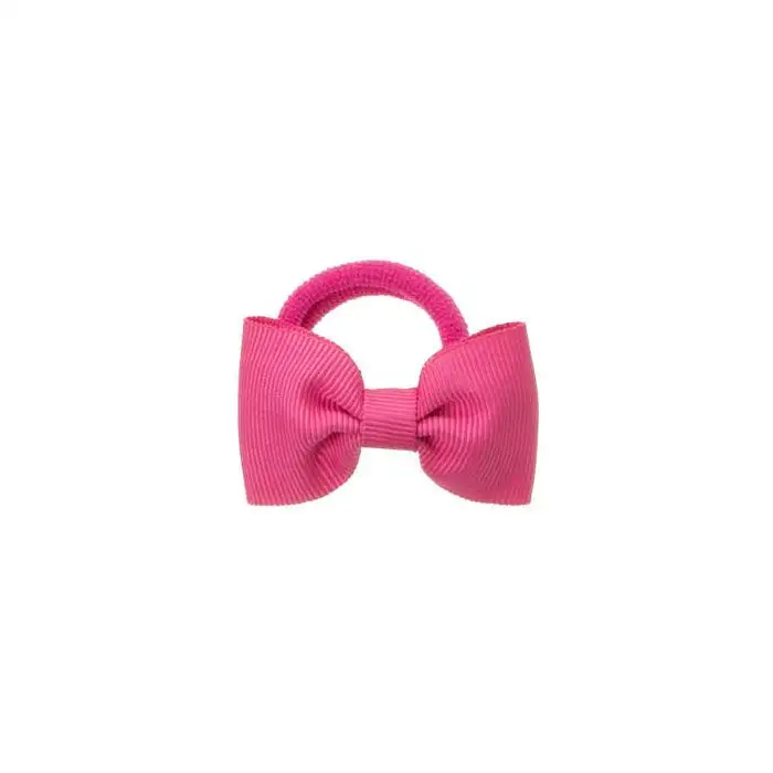 Large fuchsia bow scrunchie