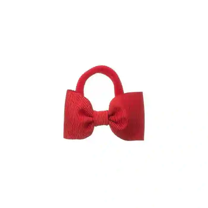 Large red bow scrunchie