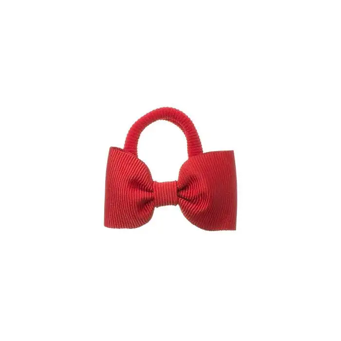 Large red bow scrunchie