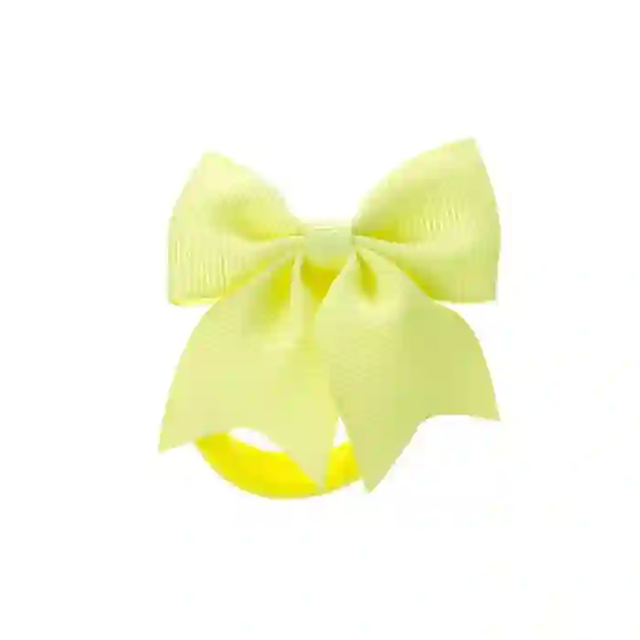 Small yellow bow scrunchie