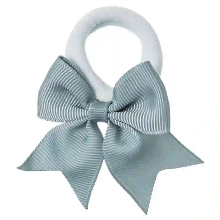Small moss bow scrunchie