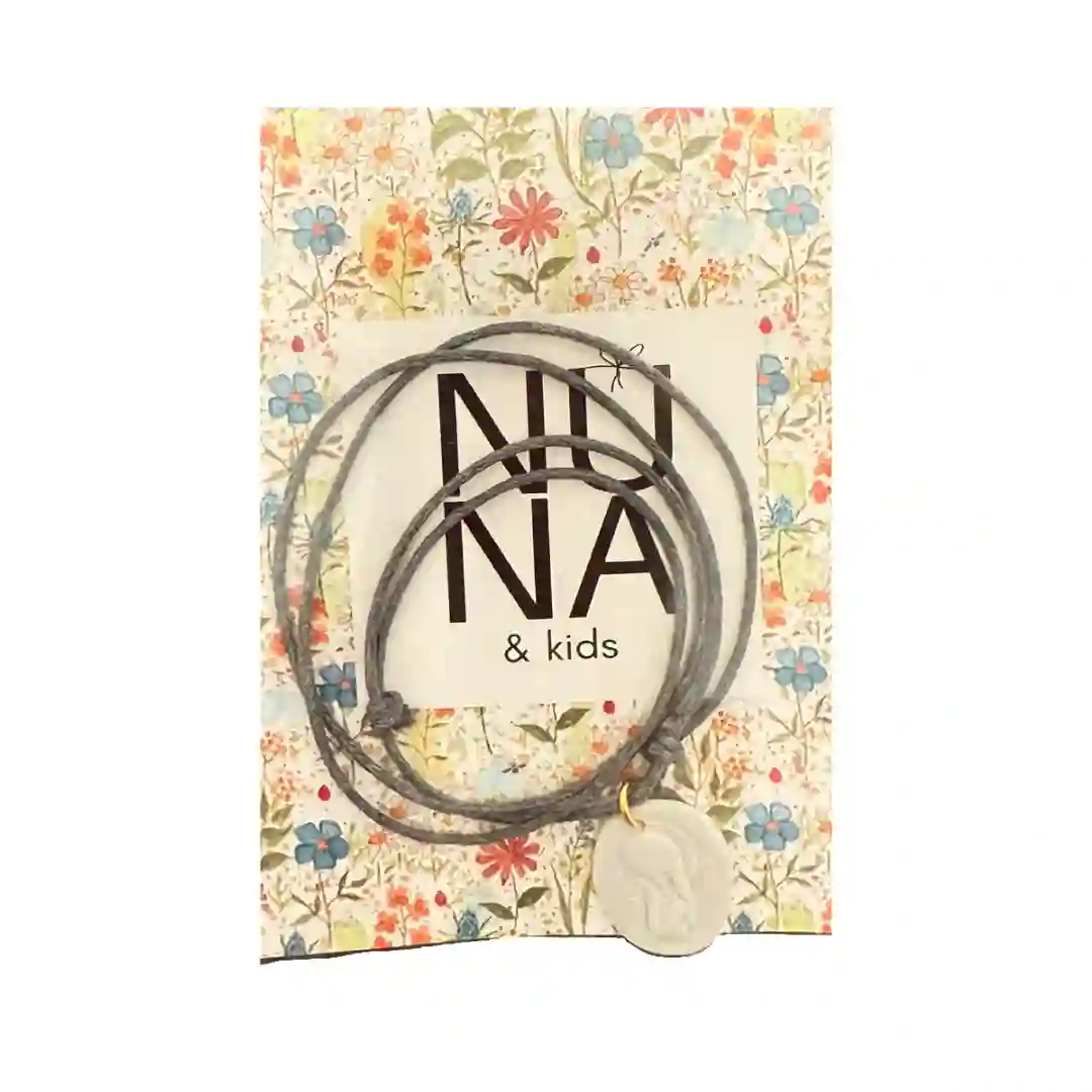 Gray Virgin Girl Medal Necklace