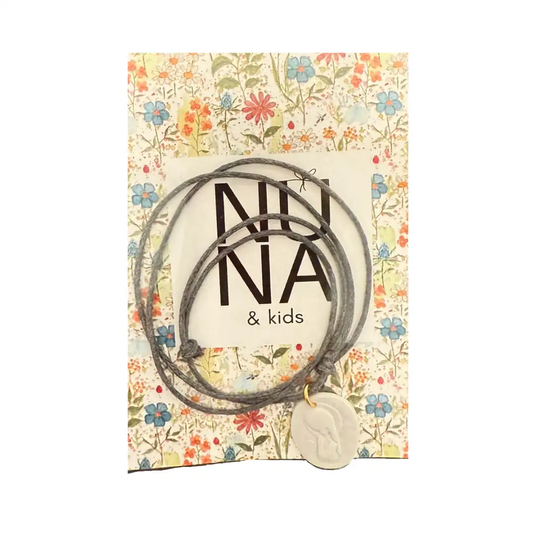 Gray Virgin Girl Medal Necklace