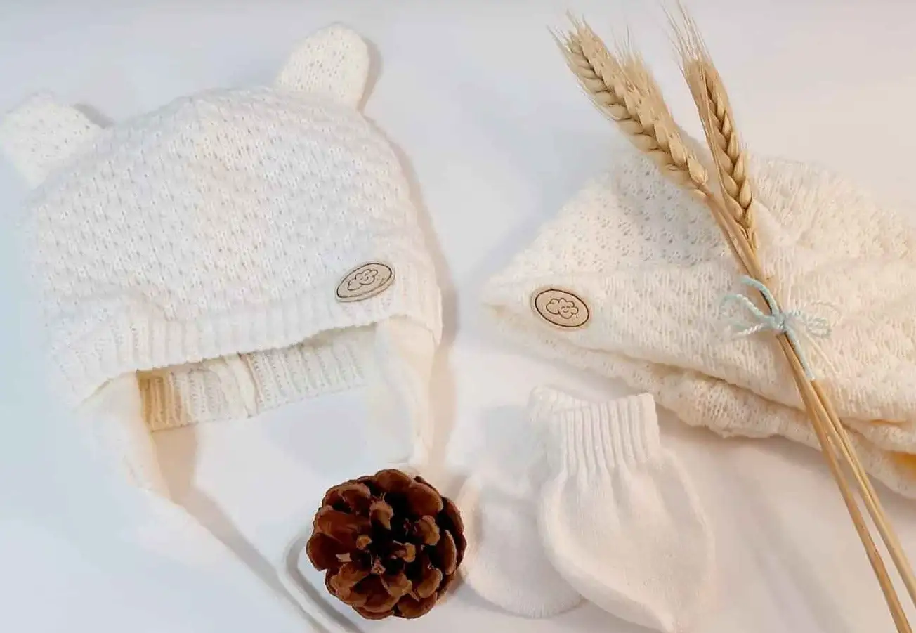 Conjunto bebé 3 piezas blanco