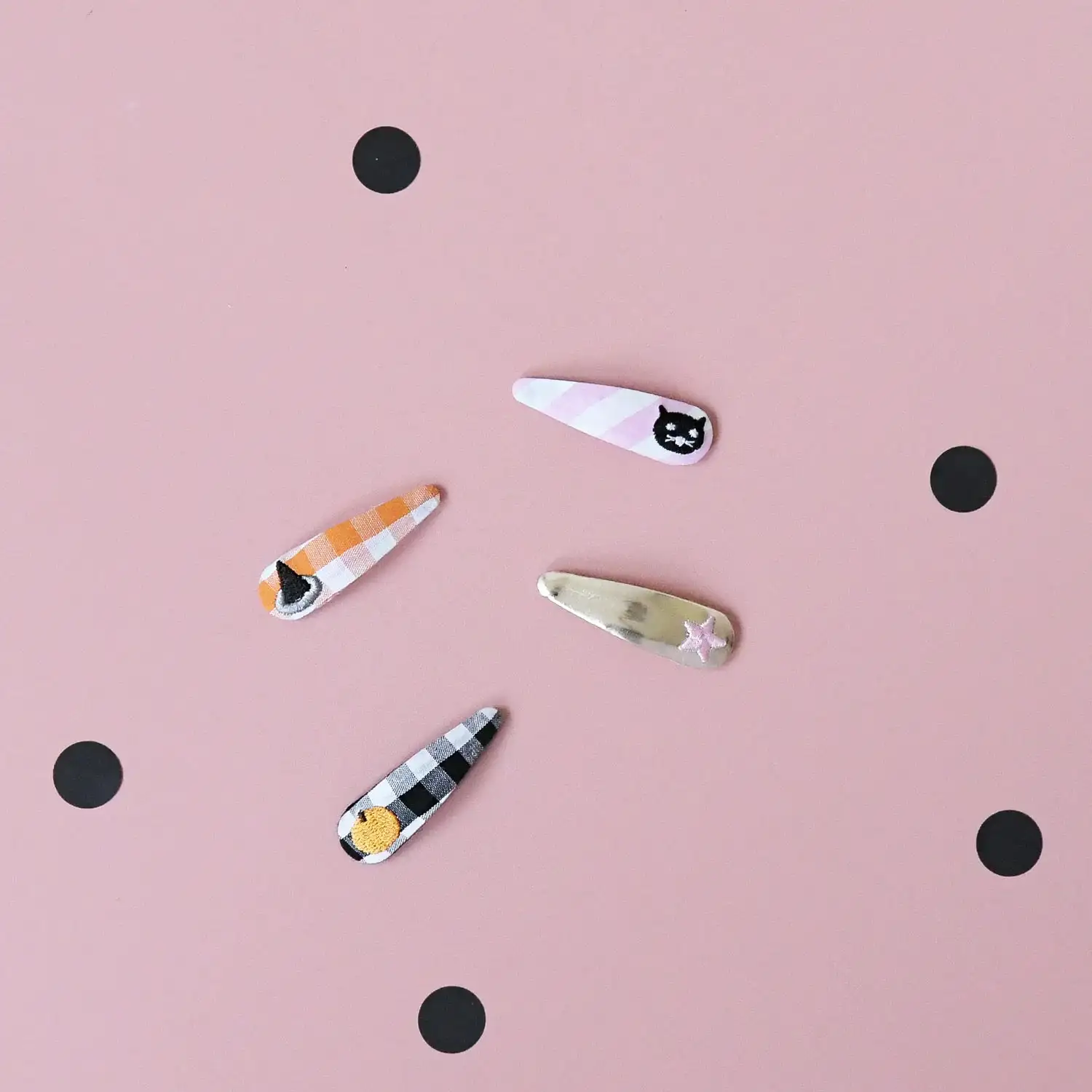 Halloween Embroidered Hair Clip Set - Image 3