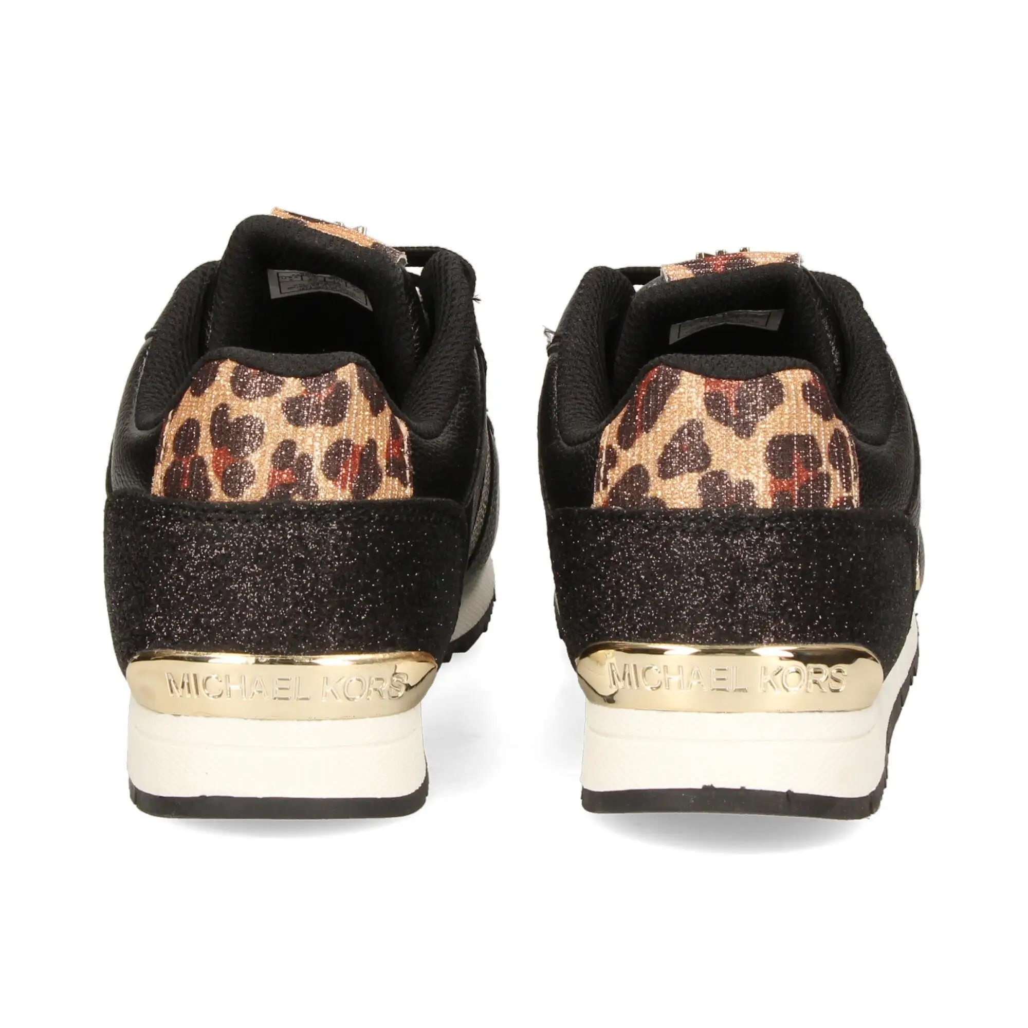 Michael Kors Black and Leopard Sneakers - Image 6