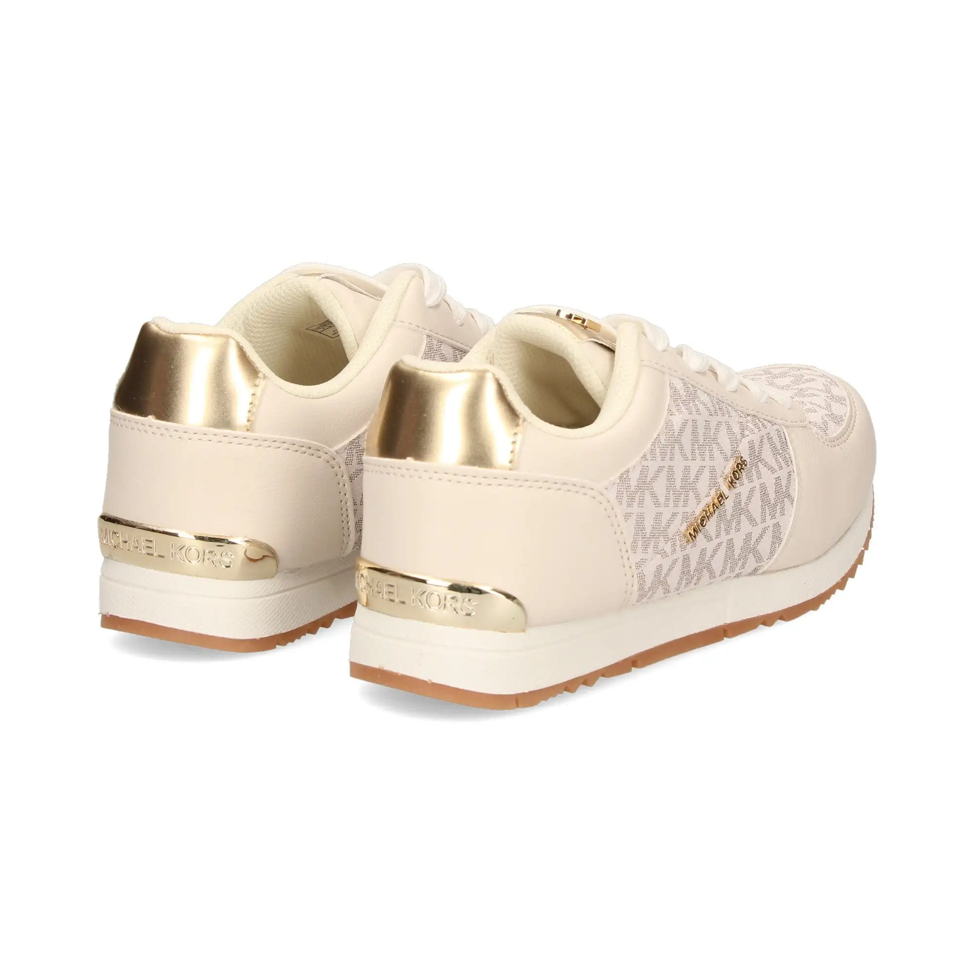 Michael Kors Vanilla and Gold Sneakers - Image 3