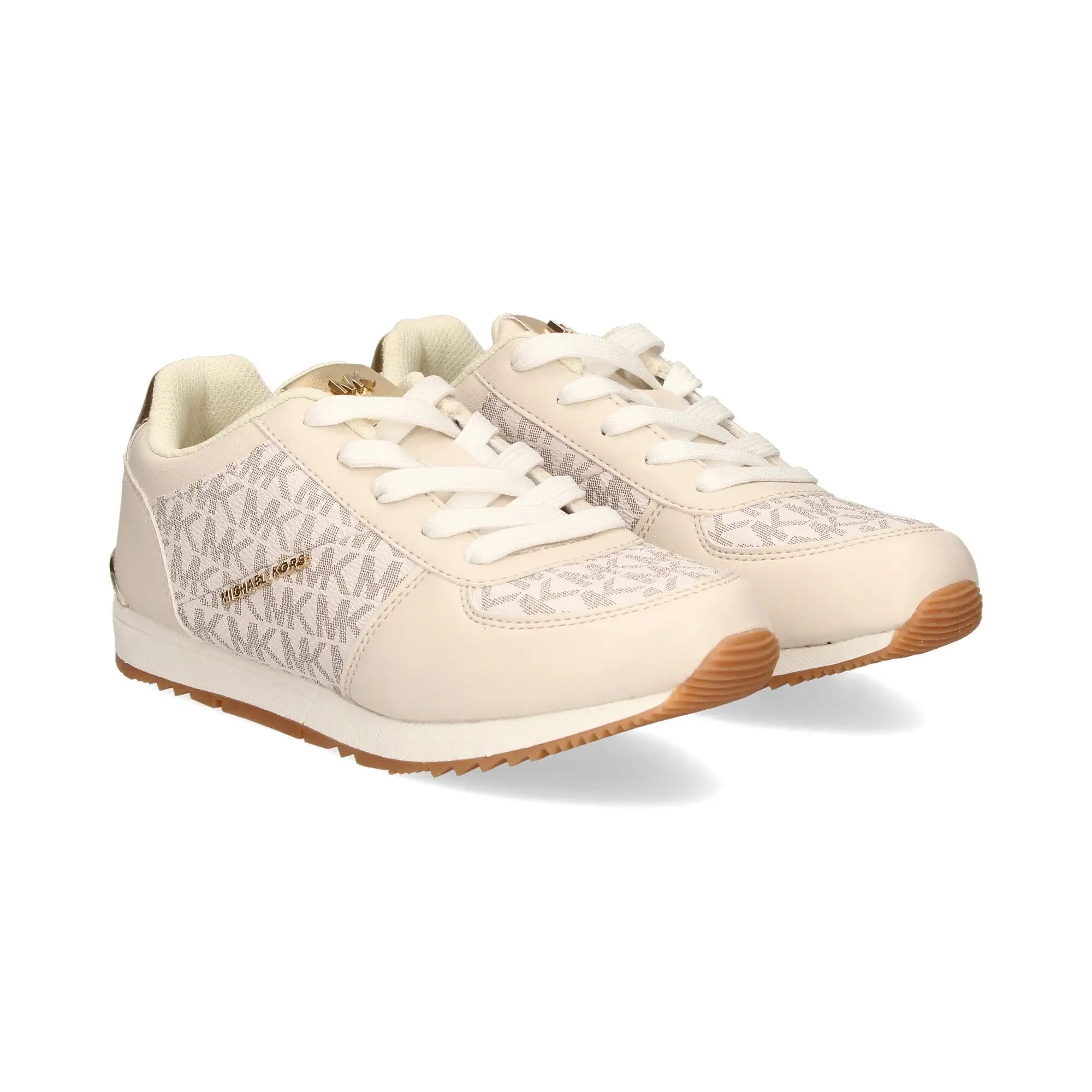 Michael Kors Vanilla and Gold Sneakers - Image 6