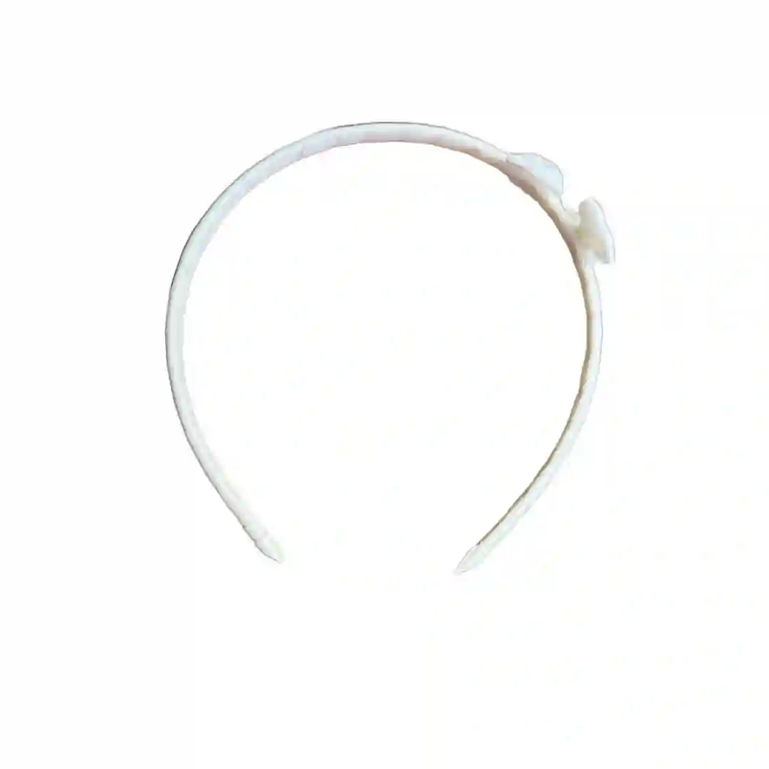 Diadema 2 lacitos mini blanco