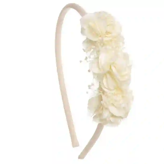 Diadema 3 flores crudo
