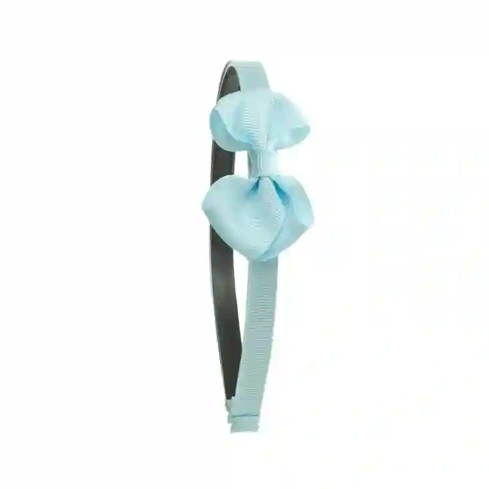 Diadema con lazo azul