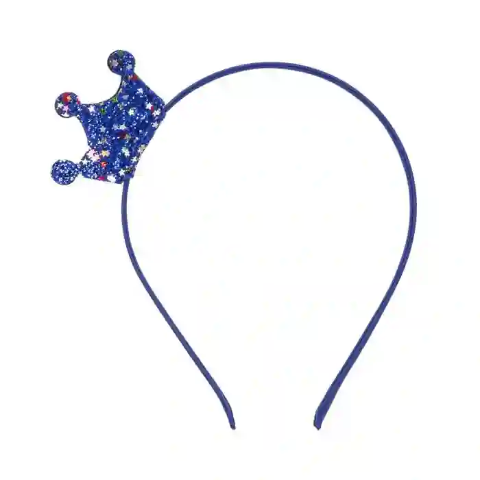 Blue “Glitter Star” crown headband