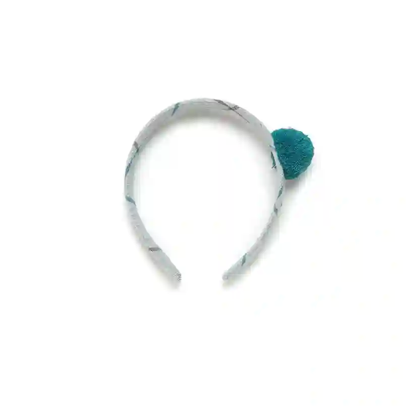 Pompom Checkered Headband