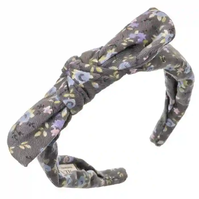 Gray flower headband