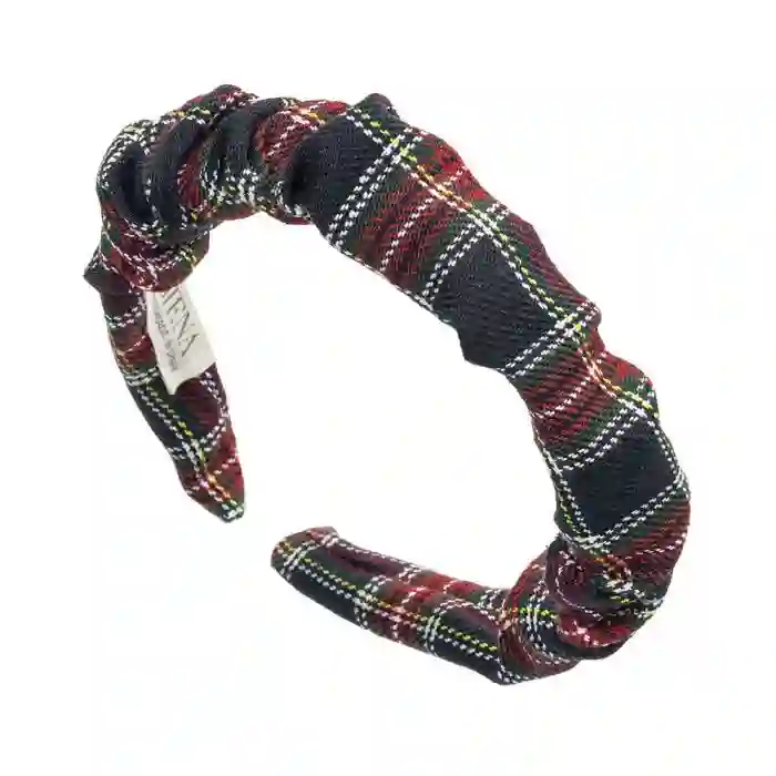 Blue Scottish Ruffled Headband