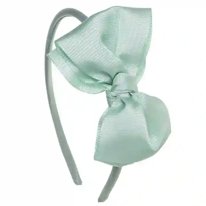 Sea green cross bow headband