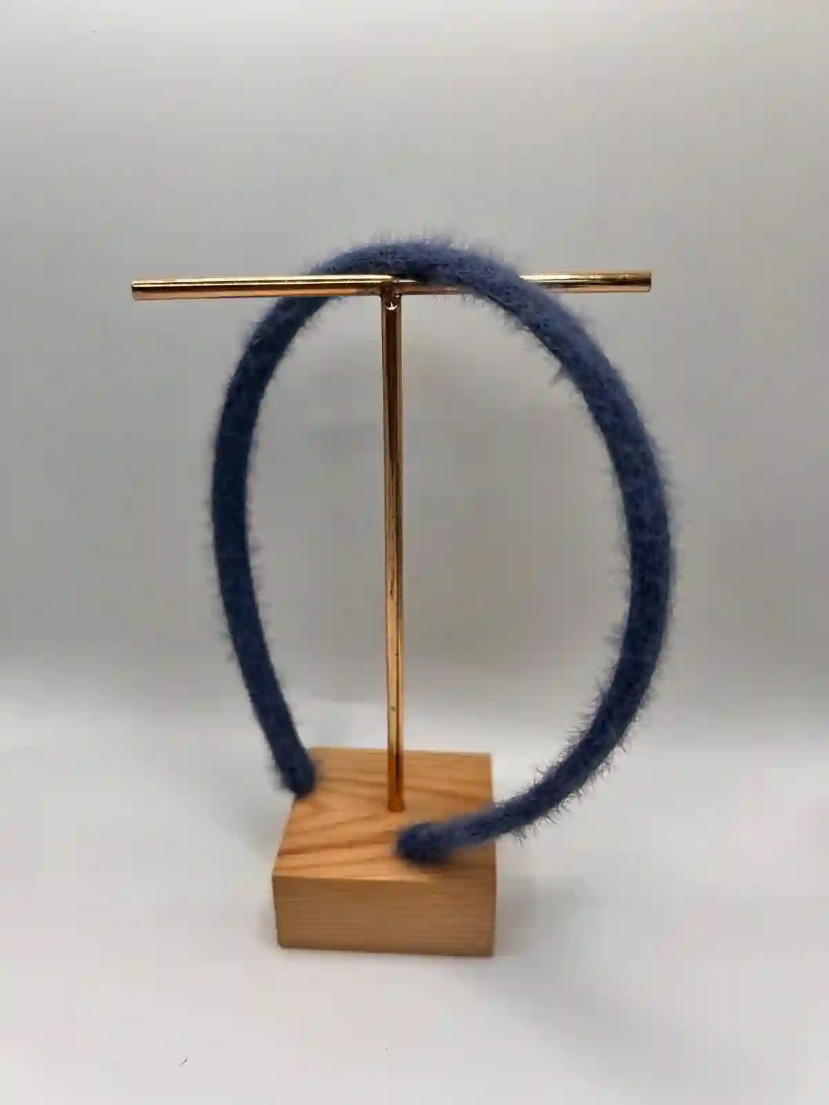 Fine Blue Wool Headband