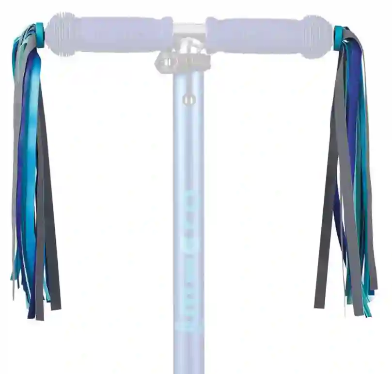 Blue handlebar fringes