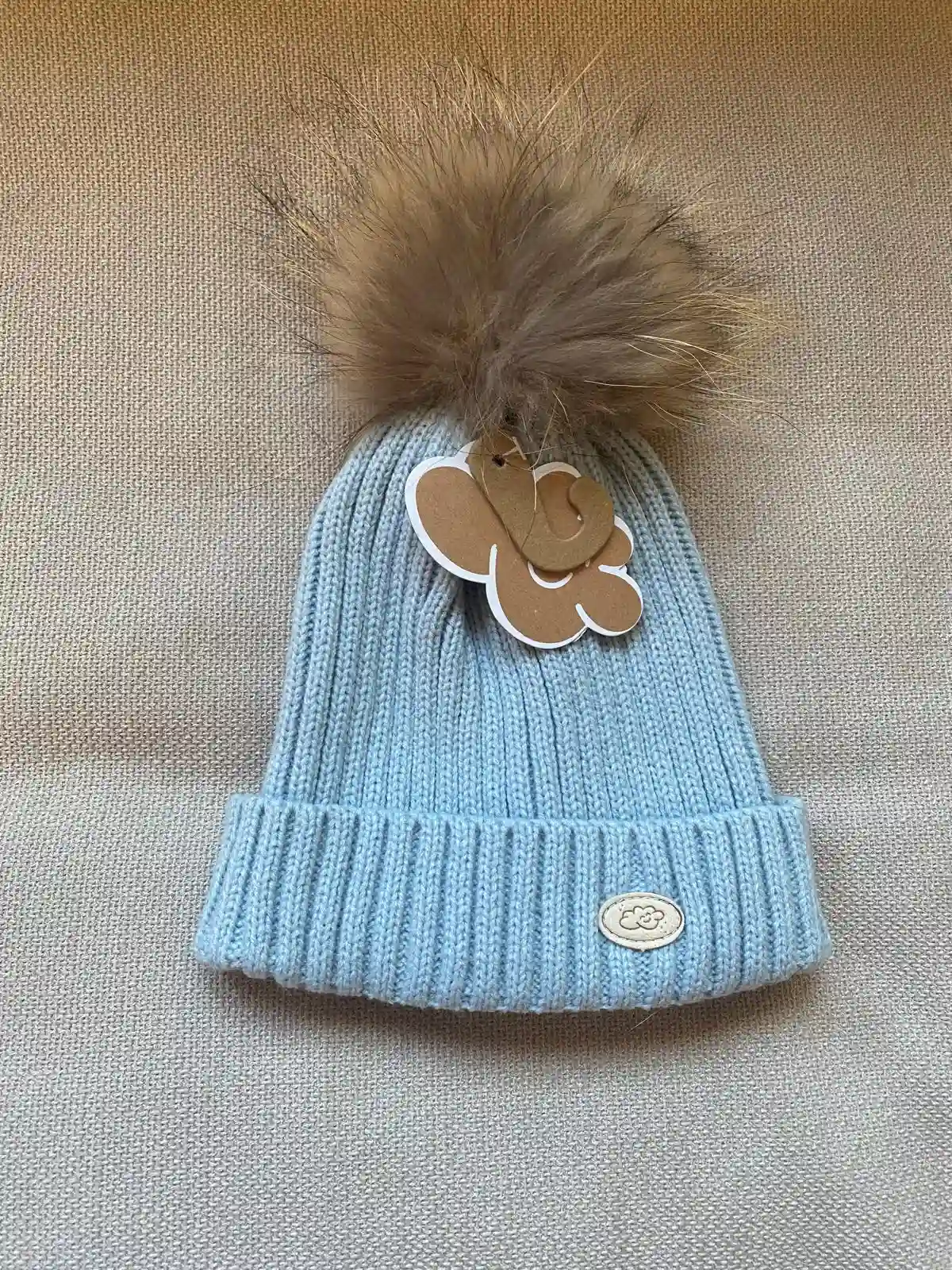 Lead blue baby hat