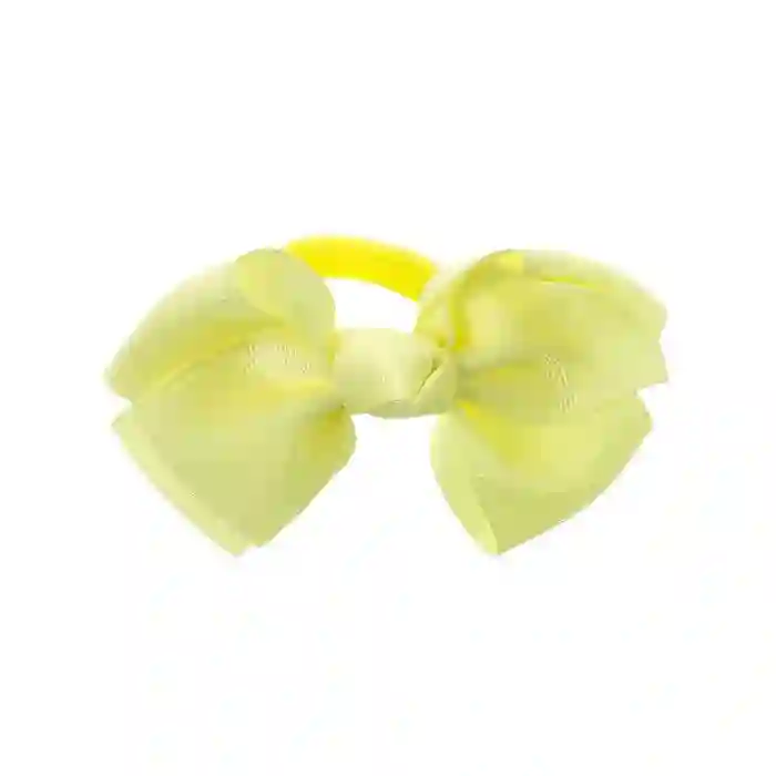 Big bow on yellow scrunchie