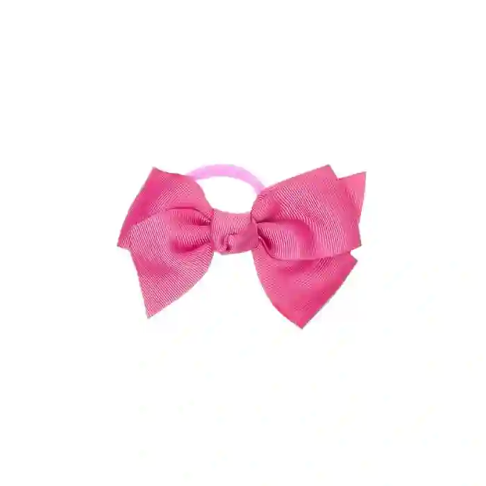 Big bow on fuchsia scrunchie