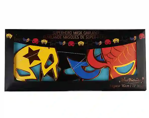Superhero masks garland
