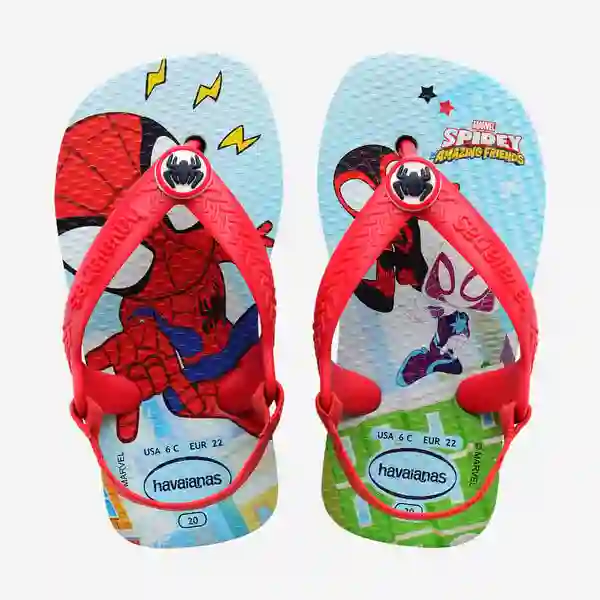 Havaianas Marvel Baby Red and Blue